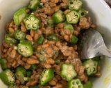 納豆オクラチャーハン作り方2写真