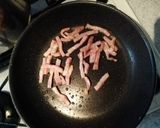 全卵とクリームチーズでカルボナーラ作り方2写真