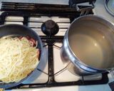 全卵とクリームチーズでカルボナーラ作り方4写真