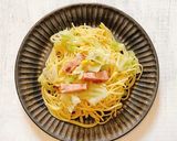 春キャベツたっぷりのアンチョビパスタ作り方6写真