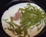 ツナチーズソースのほうれん草パスタ作り方3写真