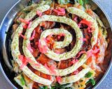 豚肉とニラ・もやしのお好み焼き作り方13写真