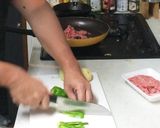じゃがピーマンミンチケチャップ味付け作り方1写真
