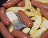 季節の野菜とソーセージのバター炒め作り方3写真