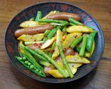 季節の野菜とソーセージのバター炒め作り方5写真