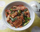 豚にらキムチ丼♪作り方4写真