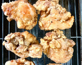 鶏唐揚とゴーヤ・茄子の素揚げ甘酢餡掛け作り方5写真