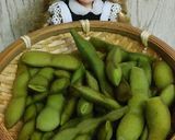 リカちゃん♡畑の枝豆茹でました*塩まぶし作り方5写真