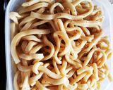 男飯☆レンジで簡単『ヘルシー焼うどん』作り方4写真