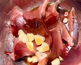 鰹の漬けのネギだく和風パスタ作り方2写真