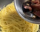 鰹の漬けのネギだく和風パスタ作り方5写真