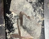 スズキとほうれん草のガリバタ醤油炒め作り方3写真