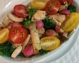 夏野菜とハーブのチーズ焼き作り方4写真