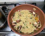 タコとトマトのパスタ作り方4写真