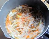 温泉卵とフライドオニオンの味噌汁作り方4写真