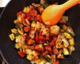 豚ロースと夏野菜のカリーケチャップソテー作り方8写真