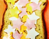 七夕☆ハムチーズトースト♪作り方2写真