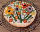 冷凍野菜で☆フラワーフォカッチャ作り方13写真