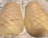 生姜醤油で食べる 白茄子のステーキ作り方4写真