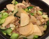 豚肉とだいこんとちんげん菜のさっぱり炒め作り方8写真