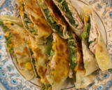 餃子の皮でモヤシささみの梅はさみ焼き作り方6写真
