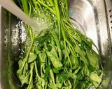 フライパンひとつ♡空芯菜と豚卵の中華炒め作り方1写真