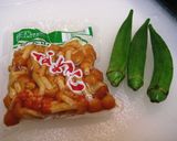 とろとろ♪オクラなめこおろし作り方1写真