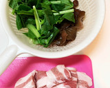 豚肉ときくらげの卵炒め作り方1写真