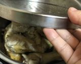 ◤電鍋レシピ◢鶏ごま油煮［麻油鶏］作り方3写真