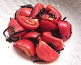 超簡単止まらないトマトと昆布の佃煮和え作り方2写真