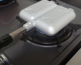 ホットサンドで作る☆ハム＆卵作り方4写真