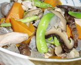 ヘルシー！鶏と干し椎茸入り素麺つゆの煮物作り方6写真