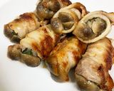 味付簡単！豚バラでしめじと大葉の巻き巻き作り方4写真
