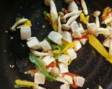メカジキとオクラとパプリカのパスタ作り方5写真