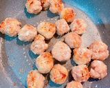 ☆豚こま団子と赤パプリカの甘酢あん炒め☆作り方4写真