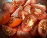 トマトとフワトロ卵炒め作り方1写真