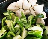 鶏肉と夏野菜の黒酢あん作り方3写真