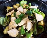 鶏肉と夏野菜の黒酢あん作り方6写真