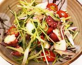 たこと水菜のずぼらサラダ作り方6写真