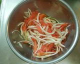 ヘルシーさっぱり!トマトの冷たいパスタ作り方3写真