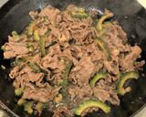 ゴーヤと牛肉のマヨ醤油炒め作り方7写真