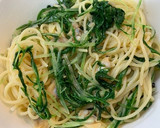 冷やして旨い☆あさりと水菜の和風パスタ作り方6写真