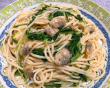 冷やして旨い☆あさりと水菜の和風パスタ作り方7写真