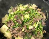 簡単!牛肉と豆苗の中華炒め♪作り方7写真