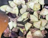 なすとひき肉味噌炒め作り方2写真