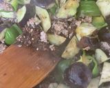 なすとひき肉味噌炒め作り方4写真