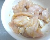 胸肉のあおさとり天♪揚げ焼きで♪米粉使用作り方1写真
