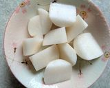 大根と玉ねぎ肉団子の煮物♪ふっくら美味♡作り方2写真