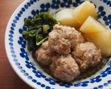 大根と玉ねぎ肉団子の煮物♪ふっくら美味♡作り方10写真