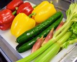 らっきょう酢で野菜たっぷりピクルス作り方1写真